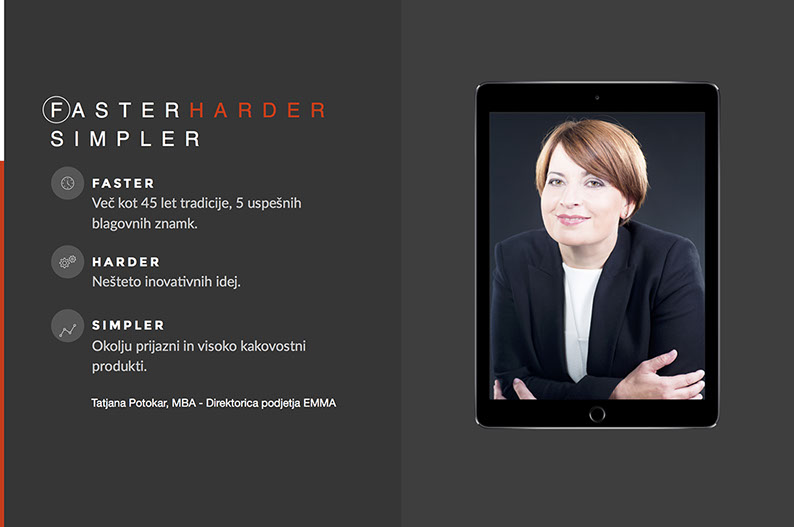 Stane Jeršič, EMMA, Tatjana Potokar, film, video, korporativne predstavitve podjetij, Artkontakt Studio Bast